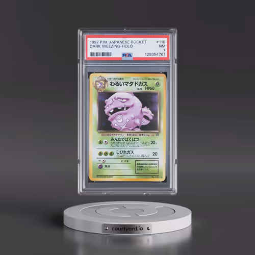 1997 Pokémon Rocket #110 Dark Weezing - Holo (PSA 7 NM)
