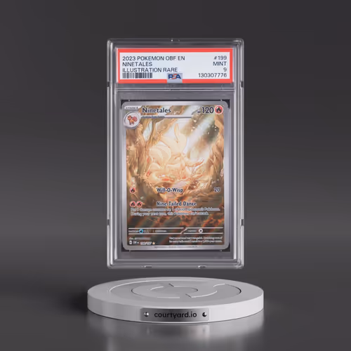 2023 Pokémon Obf EN-Obsidian Flames #199 Ninetales - Illustration Rare (PSA 9 MINT)