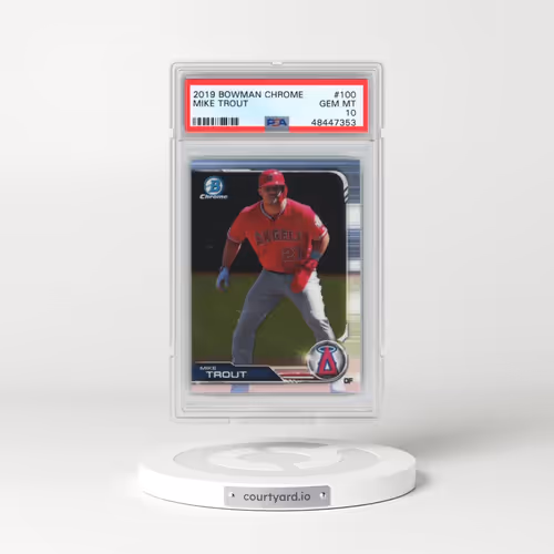 2019 Bowman Chrome #100 Mike Trout (PSA 10 GEM MINT)