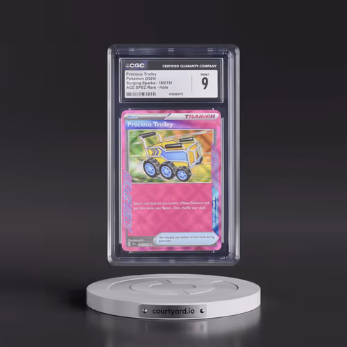 2024 Surging Sparks - SSP EN #185/191 Precious Trolley - ACE SPEC Rare Holo (CGC 9 MINT)