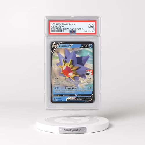 2023 Pokémon Play! Pokemon Prize Pack: Series 3 #030 Starmie V - Holo (PSA 9 MINT)