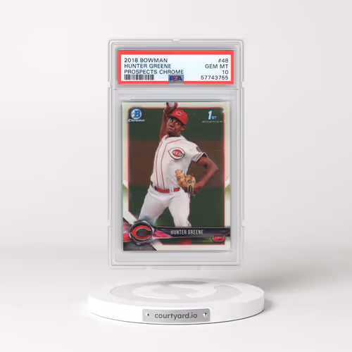2018 Bowman Prospects Chrome #48 Hunter Greene (PSA 10 GEM MINT)