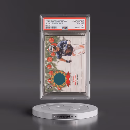 2022 Topps Holiday Relics #WRCJROD Julio Rodriguez (PSA 10 GEM MINT)