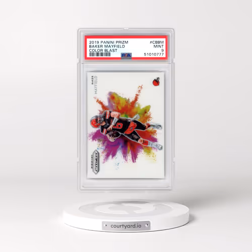 2019 Panini Prizm Color Blast #CBBM Baker Mayfield (PSA 9 MINT)