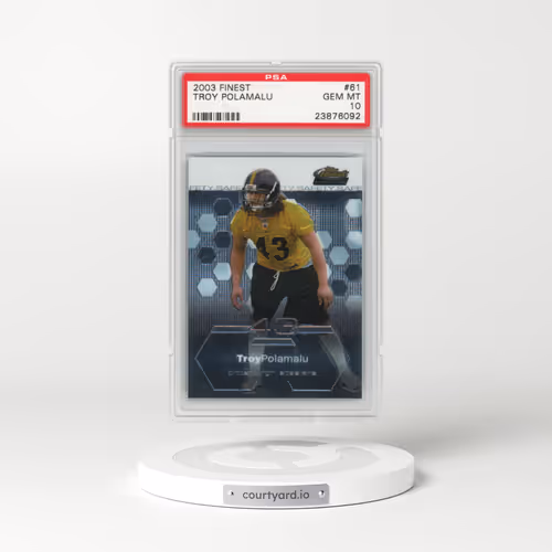 2003 Finest #61 Troy Polamalu (PSA 10 GEM MINT)