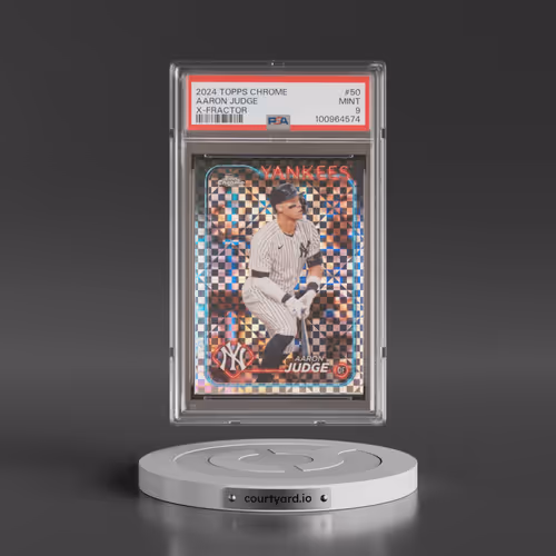 2024 Topps Chrome #50 Aaron Judge - X-Fractor (PSA 9 MINT)