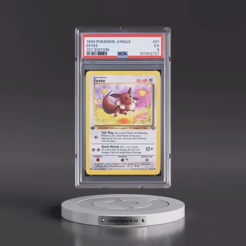1999 Pokémon Jungle #51 Eevee - 1st Edition (PSA 5 EX)