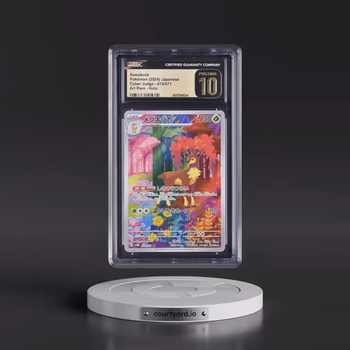 2024 Pokémon Sv5m-Cyber Judge #074 Sawsbuck - Art Rare (CGC 10 PRISTINE)