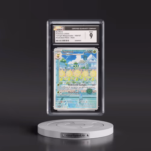 2024 Twilight Masquerade - TWM EN #169/167 Sunflora - Illustration Rare Holo (CGC 9 MINT)