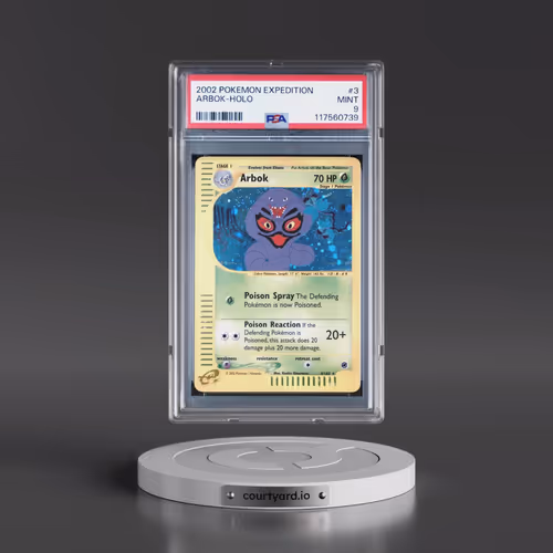 2002 Pokémon Expedition #3 Arbok - Holo (PSA 9 MINT)