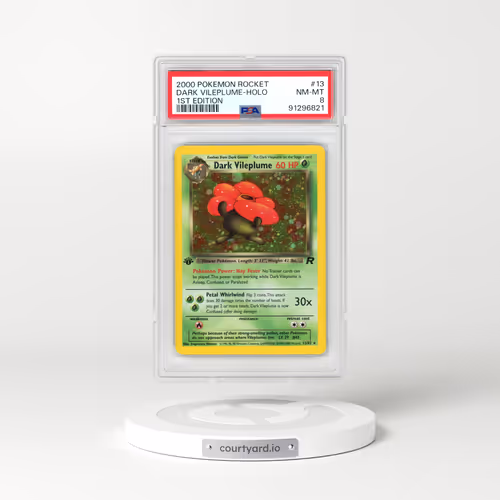 2000 Pokémon Rocket #13 Dark Vileplume - 1st Edition Holo (PSA 8 NM-MT)