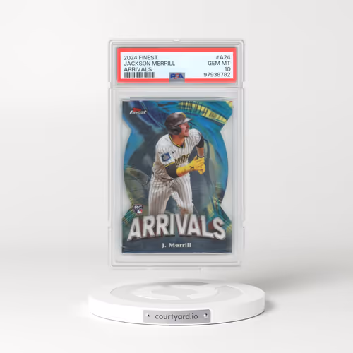 2024 Topps Finest Arrivals #A24 Jackson Merrill (PSA 10 GEM MINT)