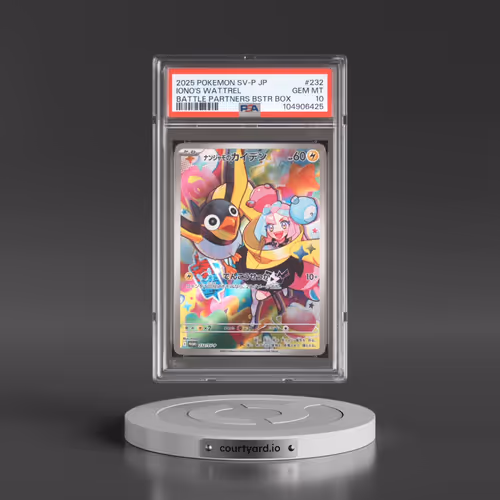 2025 Pokémon SV-P Promo #232 Iono's Wattrel - Battle Partners Booster Box (PSA 10 GEM MINT)