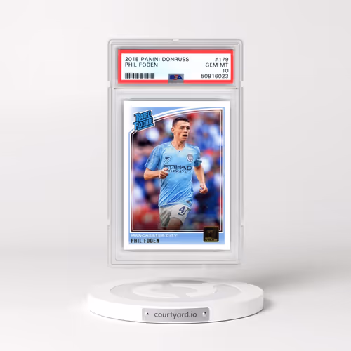 2018 Panini Donruss #179 Phil Foden (PSA 10 GEM MINT)