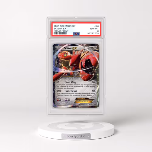 2016 Pokémon XY Breakpoint #76 Scizor EX - Holo (PSA 8 NM-MT)