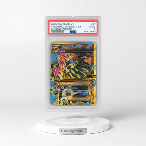 2015 Pokémon XY Ancient Origins #97 Primal Groudon EX - Holo Full Art (PSA 9 MINT)