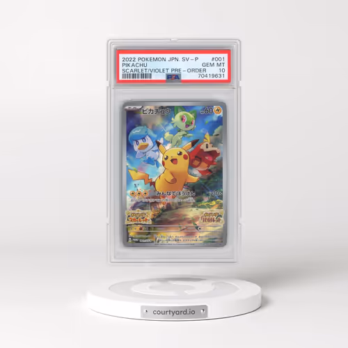 2022 Pokémon SV Promo #001 Pikachu - Scarlet & Violet Pre-Order (PSA 10 GEM MINT)