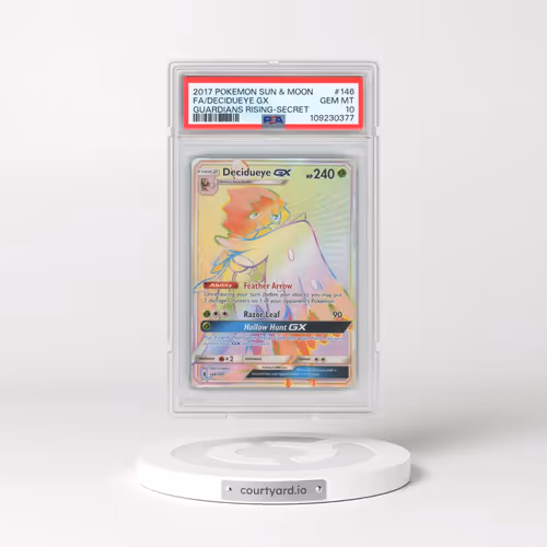 2017 Pokémon Sun & Moon Guardians Rising #146 Decidueye GX - Holo Full Art Secret (PSA 10 GEM MINT)