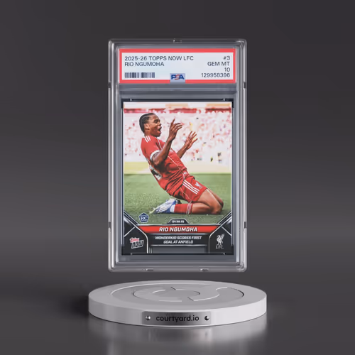 2025-2026 Topps Now Liverpool FC #3 Rio Ngumoha (PSA 10 GEM MINT)