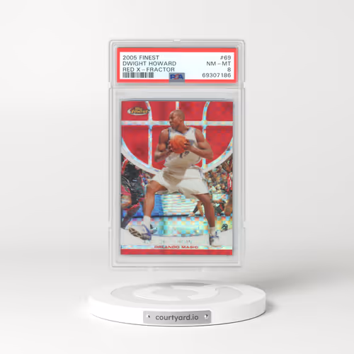 2005 Finest #69 Dwight Howard - Red X-Fractor (PSA 8 NM-MT)