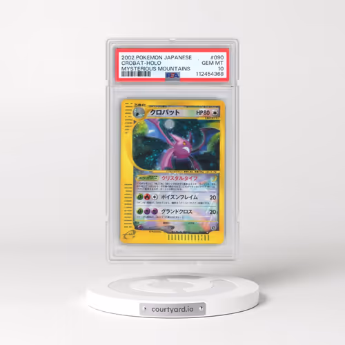 2002 Pokémon Mysterious Mountains #090 Crobat - Holo (PSA 10 GEM MINT)