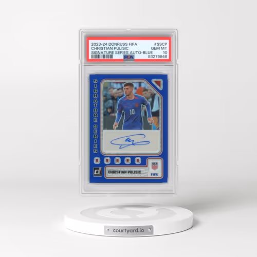 2023-24 Panini Donruss FIFA Signature Series Autographs #SSCP Christian Pulisic - Blue (PSA 10 GEM M