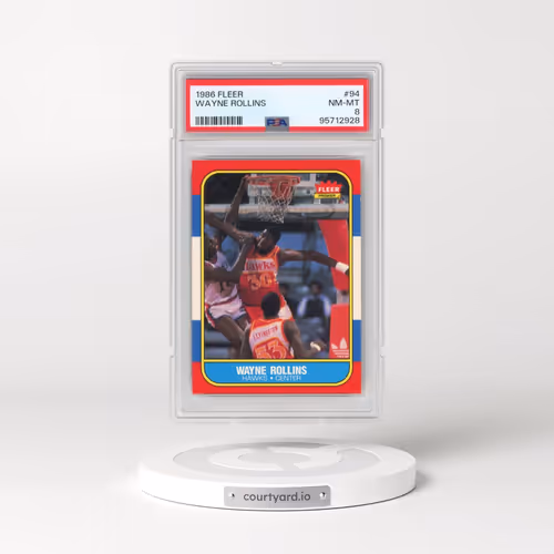 1986 Fleer #94 Wayne Rollins (PSA 8 NM-MT)