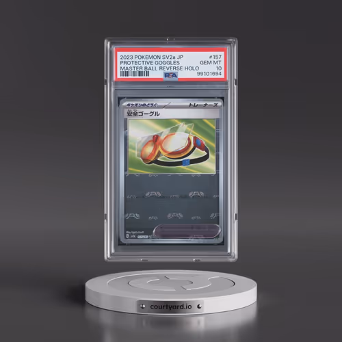 2023 Pokémon Sv2a-Pokemon 151 #157 Protective Goggles - Reverse Holo Master Ball (PSA 10 GEM MINT)