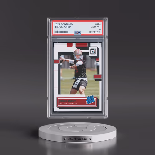 2022 Panini Donruss #374 Brock Purdy (PSA 10 GEM MINT)