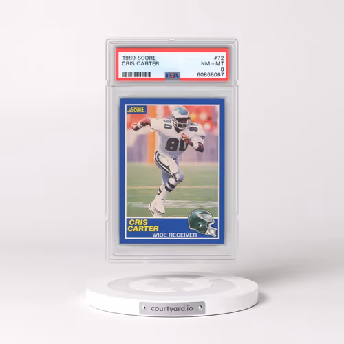 1989 Score #72 Cris Carter (PSA 8 NM-MT)