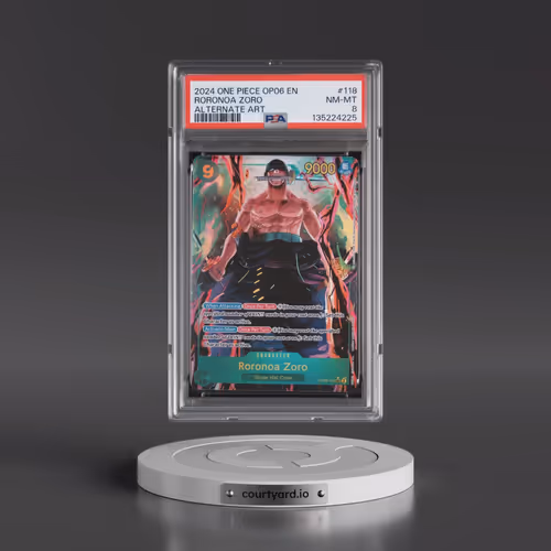 2024 One Piece OP06-Wings of the Captain #118 Roronoa Zoro - Alternate Art (PSA 8 NM-MT)