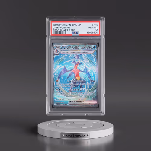 2023 Pokémon Sv3a-Raging Surf #085 Garchomp EX - Holo Special Art Rare (PSA 10 GEM MINT)