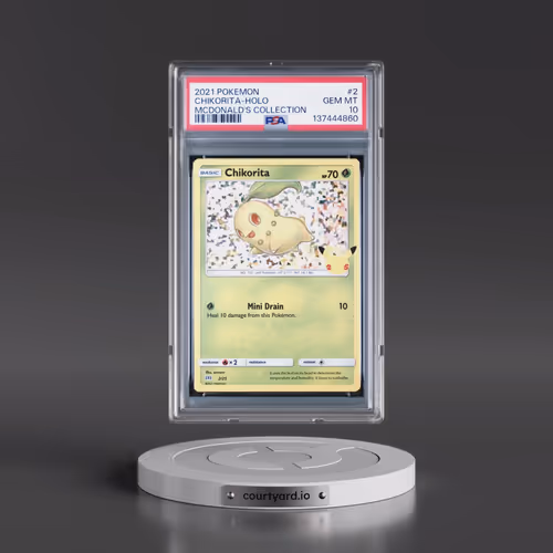 2021 Pokémon Mcdonald's Collection #2 Chikorita - Holo (PSA 10 GEM MINT)