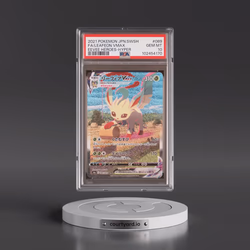 2021 Pokémon Sword & Shield Eevee Heroes #089 Leafeon Vmax-Hyper - Full Art (PSA 10 GEM MINT)
