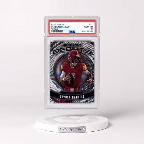 2024 Topps Finest Debut #D1 Jayden Daniels (PSA 10 GEM MINT)