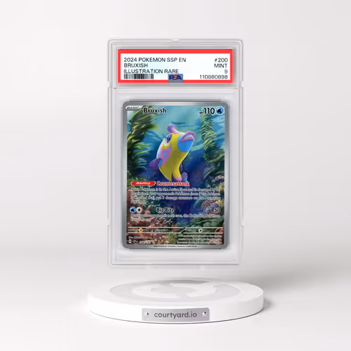 2024 Pokémon Ssp EN-Surging Sparks #200 Bruxish - Illustration Rare (PSA 9 MINT)