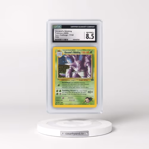 2000 Gym Challenge #7/132 Giovanni's Nidoking - Holo (CGC 8.5 NM-MT+)