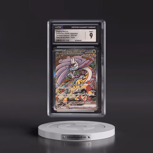 2024 High Class Pack: Terastal Fest ex - sv8a #222/187 Raging Bolt ex - Special Art Rare Holo (CGC 9