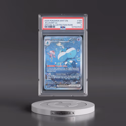 2025 Pokémon Wht EN-White Flare #168 Jellicent EX - Holo Special Illustration Rare (PSA 9 MINT)