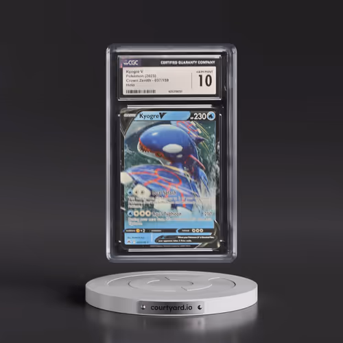2023 Crown Zenith #037/159 Kyogre V - Holo (CGC 10 GEM MINT)