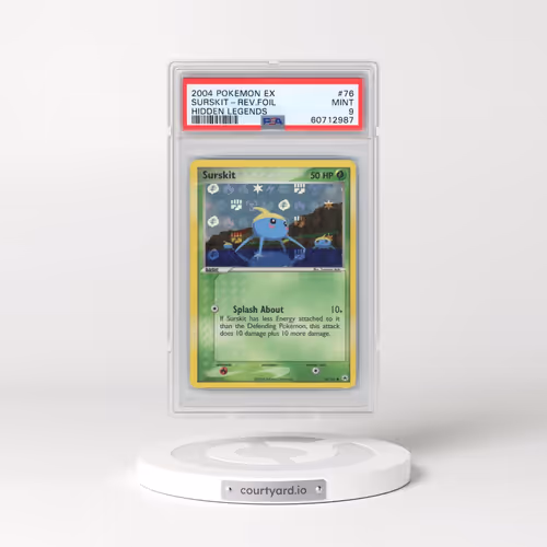 2004 Pokémon EX Hidden Legends #76 Surskit - Reverse Foil (PSA 9 MINT)