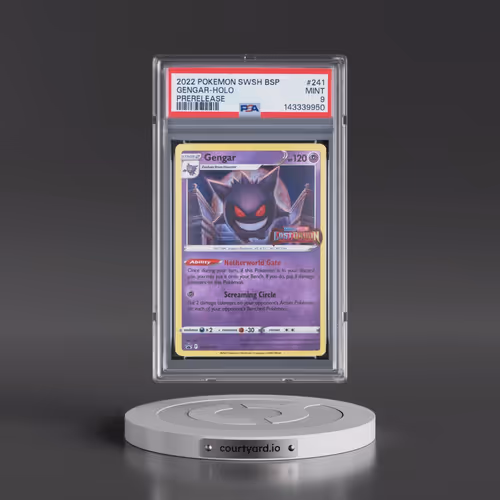 2022 Pokémon Swsh Black Star Promo #241 Gengar - Holo Prerelease (PSA 9 MINT)