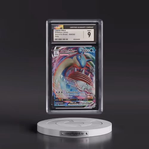 2020 Sword & Shield #050/202 Lapras VMAX - Holo (CGC 9 MINT)