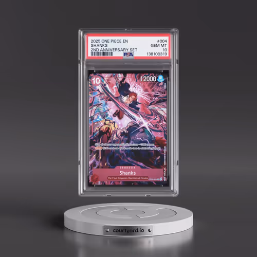 2025 One Piece English Version 2nd Anniversary Set #004 Shanks (PSA 10 GEM MINT)
