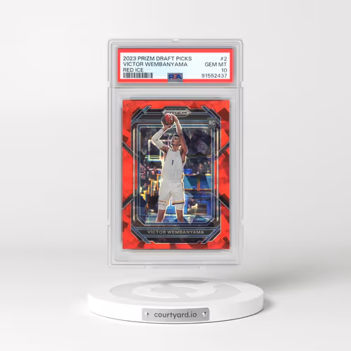 2023 Panini Prizm Draft Picks #2 Victor Wembanyama - Red Ice (PSA 10 GEM MINT)