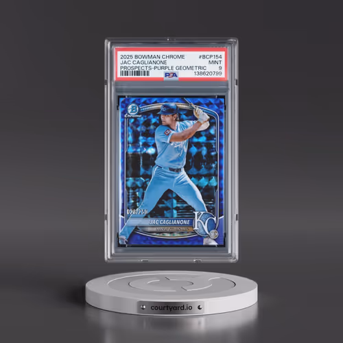 2025 Bowman Chrome Prospects #BCP154 Jac Caglianone - Purple Geometric (PSA 9 MINT)