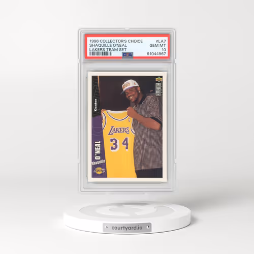 1996 Collector's Choice Lakers Team Set #LA7 Shaquille O'Neal (PSA 10 GEM MINT)