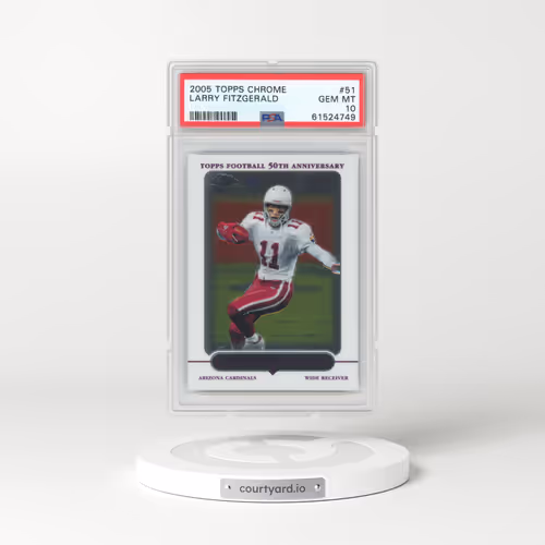 2005 Topps Chrome #51 Larry Fitzgerald (PSA 10 GEM MINT)