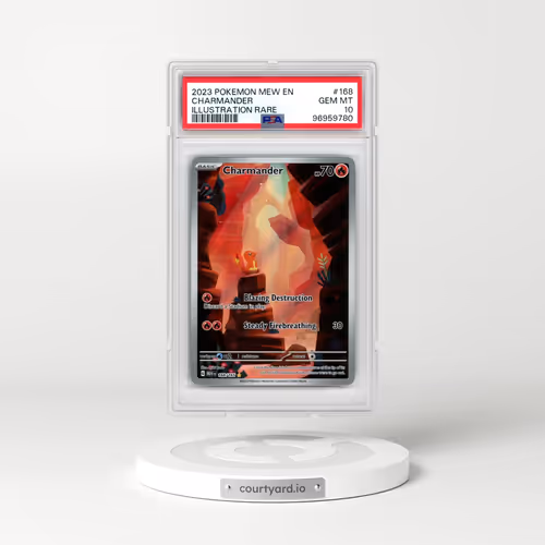 2023 Pokémon Mew EN-151 #168 Charmander - Illustration Rare (PSA 10 GEM MINT)