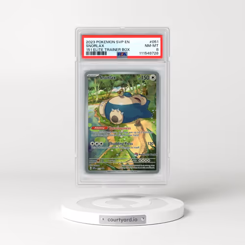2023 Pokémon Svp EN-SV Black Star Promo #051 Snorlax - 151 Elite Trainer Box (PSA 8 NM-MT)